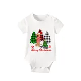 Christmas Matching Family Pajamas Merry Christmas Dachshund Tree Gray Short Pajamas Set
