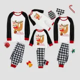 Christmas Matching Family Pajamas Sloth Christmas Gift Gray Pajamas Set