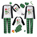 Christmas Matching Family Pajamas Hohoho Penguin Green Pajamas Set