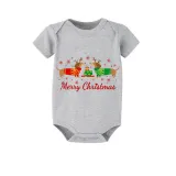 Christmas Matching Family Pajamas Merry Christmas Dachshund Heart Gray Short Pajamas Set