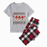 Christmas Matching Family Pajamas Seamless Hanging Gnomies Short Pajamas Set