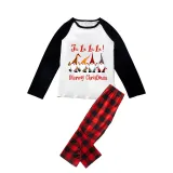 Christmas Matching Family Pajamas LA LA LA LA Gnomies Merry Christmas White Pajamas Set
