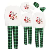 Christmas Matching Family Pajamas Merry Christmas Penguin Deer Green Pajamas Set
