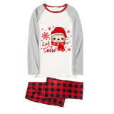 Christmas Matching Family Pajamas Let It Snow Sloth White Pajamas Set