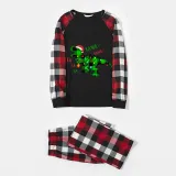 Christmas Matching Family Pajamas Dinosaur Rawr Fala Red Pajamas Set