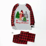 Christmas Matching Family Pajamas Merry Christmas Dachshund Tree Gray Pajamas Set