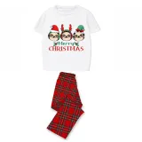 Christmas Matching Family Pajamas Merry Christmas Sloth White Short Pajamas Set