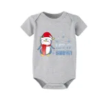 Christmas Matching Family Pajamas Let It Snow Penguin Blue Pajamas Set