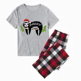 Christmas Matching Family Pajamas Sloth Family White Short Pajamas Set