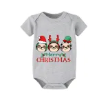 Christmas Matching Family Pajamas Merry Christmas Sloth Gray Short Pajamas Set