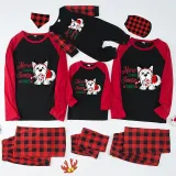 Christmas Matching Family Pajamas Here Comes Santa Paws Red Pajamas Set