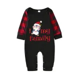 Christmas Matching Family Pajamas I Love My Family Penguin Black Pajamas Set