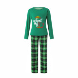 Christmas Matching Family Pajamas What The Elf Christmas Black Green Pajamas Set
