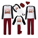 Christmas Matching Family Pajamas Holiday Car with Gnome White Pajamas Set