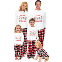 Christmas Matching Family Pajamas Chillin' with My Snowmies White Pajamas Set