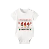 Christmas Matching Family Pajamas Seamless Hanging Gnomies Short Pajamas Set
