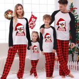Christmas Matching Family Pajamas Hat Penguins Merry Christmas White Pajamas Set