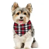 Christmas Matching Family Pajamas Let It Snow Gray Short Plaids Pants Pajamas Set