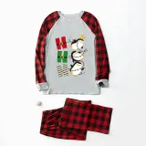 Christmas Matching Family Pajamas Hohoho Penguin Gray Pajamas Set