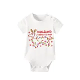Christmas Matching Family Pajamas Dachshund Through the Snow Light White Short Pajamas Set