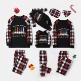 Christmas Matching Family Pajamas Hanging with My Friends Gnomies Black Red Pajamas Set