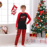 Christmas Matching Family Pajamas Dinosaur Merry Christmas Red Pajamas Set