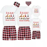 Christmas Matching Family Pajamas LA LA LA LA Gnomies Merry Christmas Gray Short Pajamas Set