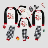 Christmas Matching Family Pajamas Merry Christmas Penguin Deer Gray Pajamas Set