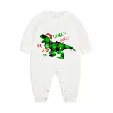 Christmas Matching Family Pajamas Dinosaur Rawr Fala Green Pajamas Set