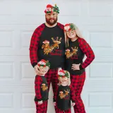 Christmas Matching Family Pajamas Merry Christmas Dachshund Black Pajamas Set