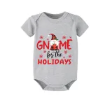 Christmas Matching Family Pajamas Through Snowflakes Gnomie For the Holidays Short Pajamas Set