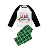 Christmas Matching Family Pajamas Hanging with My Friends Gnomies Green Pajamas Set