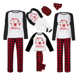 Christmas Matching Family Pajamas Three Bear Snowman Merry Christmas White Pajamas Set