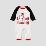 Christmas Matching Family Pajamas I Love My Family Penguin Gray Pajamas Set