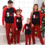 Christmas Matching Family Pajamas Let It Snow Penguin Red Pajamas Set