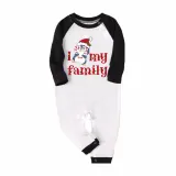 Christmas Matching Family Pajamas I Love My Family Penguin Green Pajamas Set