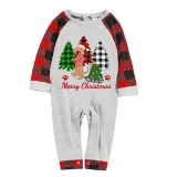 Christmas Matching Family Pajamas Merry Christmas Dachshund Tree Gray Pajamas Set