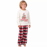 Christmas Matching Family Pajamas Dachshund Through the Snow Tree White Pajamas Set