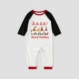 Christmas Matching Family Pajamas LA LA LA LA Gnomies Merry Christmas Gray Pajamas Set