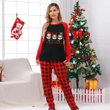 Christmas Matching Family Pajamas Merry Christmas Sloth Red Pajamas Set