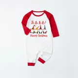 Christmas Matching Family Pajamas LA LA LA LA Gnomies Merry Christmas Gray Pajamas Set