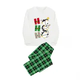 Christmas Matching Family Pajamas Hohoho Penguin Green Pajamas Set