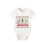 Christmas Matching Family Pajamas Merry Christmas Dachshund Heart White Short Pajamas Set