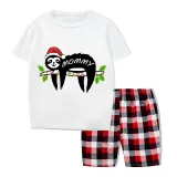 Christmas Matching Family Pajamas Sloth Family Gray Short Pajamas Set