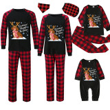 Christmas Matching Family Pajamas Dachshund Through the Snow Black Pajamas Set