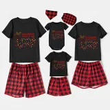 Christmas Matching Family Pajamas Dachshund Through the Snow Light Black Pajamas Set