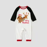 Christmas Matching Family Pajamas Merry Christmas Dachshund Gray Pajamas Set