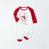 Christmas Matching Family Pajamas Christmas String Light Bear Red Pajamas Set