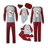 Christmas Matching Family Pajamas Christmas String Light Bear Red Pajamas Set