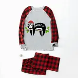 Christmas Matching Family Pajamas Sloth Family Gray Pajamas Set